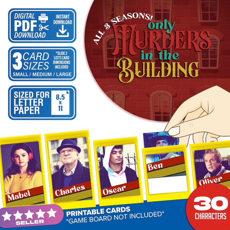 Only Murders Guessing Game Digital Download Murders in the Building
