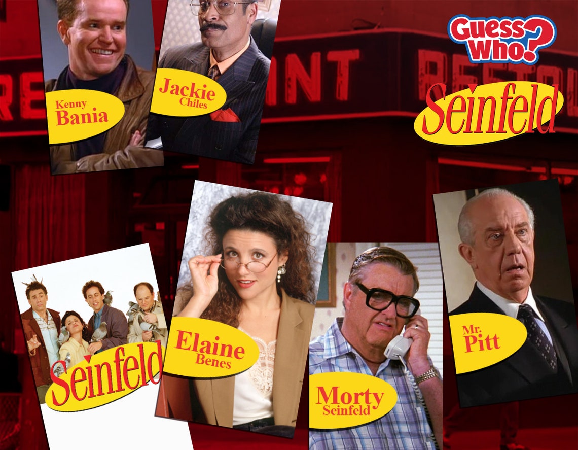 Seinfeld Guess Who Digital Download Printable Game Pieces - Etsy