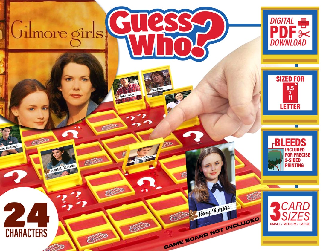 Gilmore Girls Guess Who Digital Download Printable Game - Etsy UK