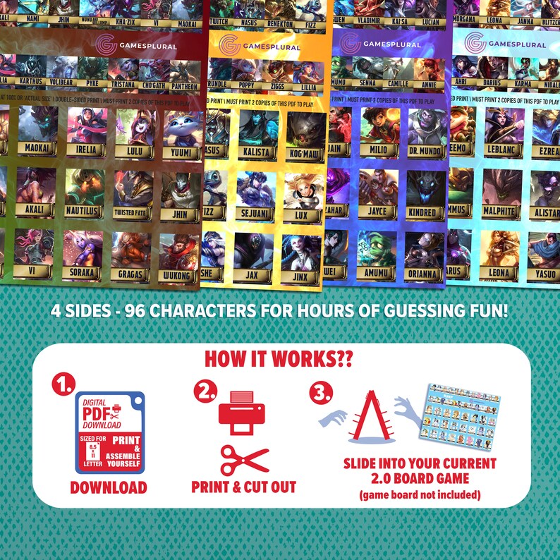 League of Legends 2.0 Guessing Game | Digital Download | Fantasy Themed ...