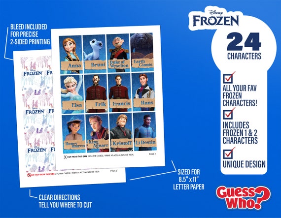 guess the frozen characters