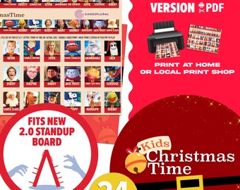 Kids Christmas Time 2.0 Guessing Game | Digital Download | Kids Christmas Themed Player Sheets You Print At Home | Gift