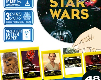 Star Wars Guessing Game | Digital Download | Star Wars Themed Cards You Print At Home | Keep the game going!