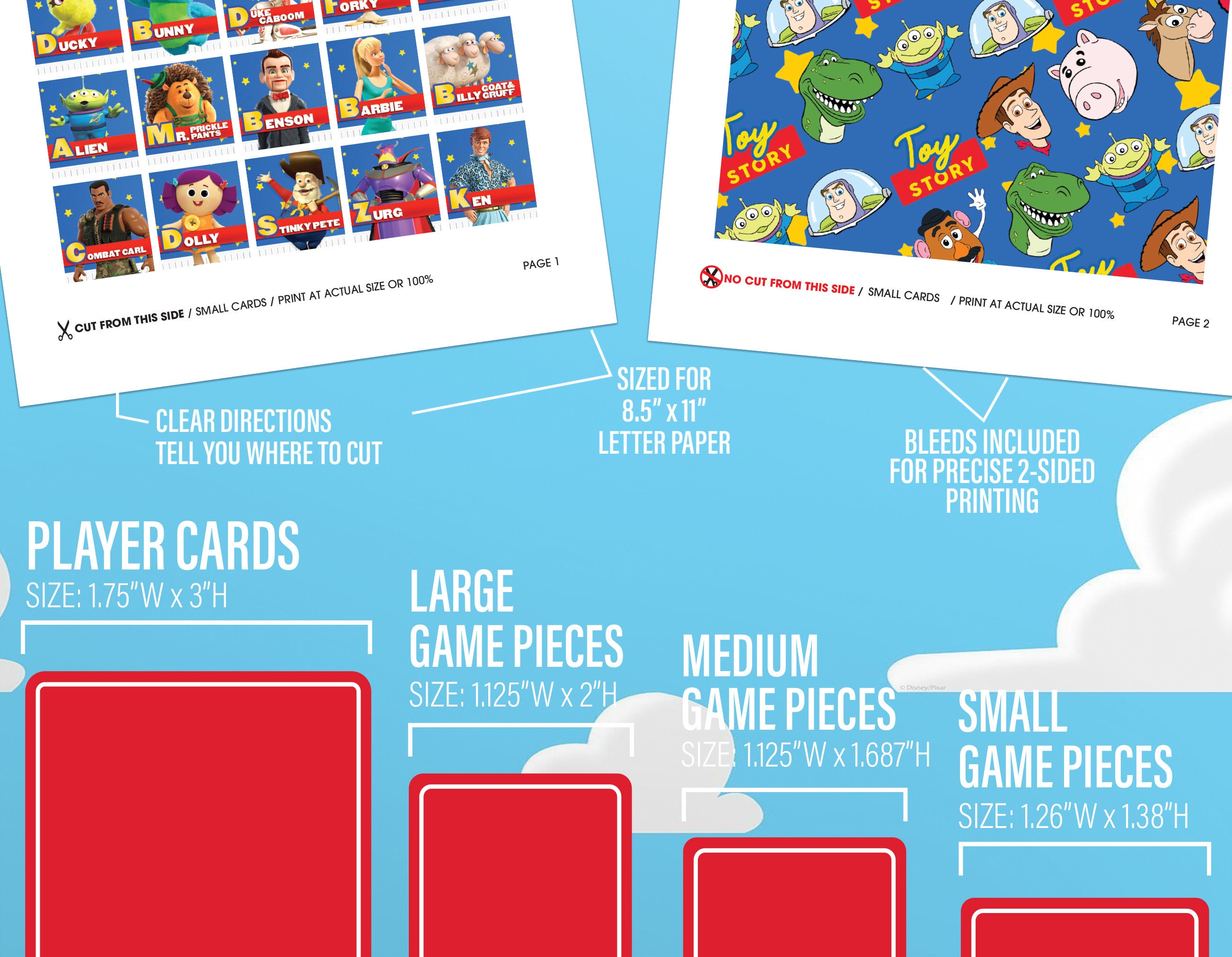 Toy Story Guess Who Digital Download Printable Game Pieces Etsy Australia