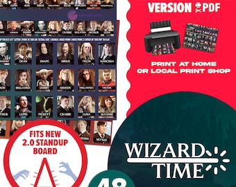 Wizard Time 2.0 Guessing Game | Digital Download | Wizard Themed Player Sheets You Print At Home | Gift