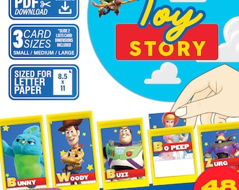 Gioco di indovinelli di Toy Story / Download digitale / Carte a tema Toy Story da stampare a casa / Continua il gioco!