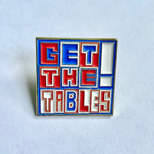 Buffalo Bills "get the tables" enamel pin