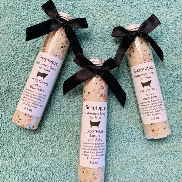 All Natural Men's Luxury Bath Salts - Extremely Sexy for Men Scent