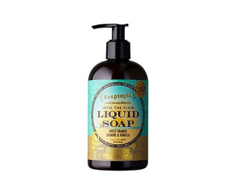 Beauty & The Beach Liquid Soap - Soaptopia - Sweet Orange, Jasmine and Vanilla, All natural, organic, small batch soap