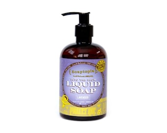 Lavender Liquid Soap - Soaptopia -  All natural, organic, small batch soap