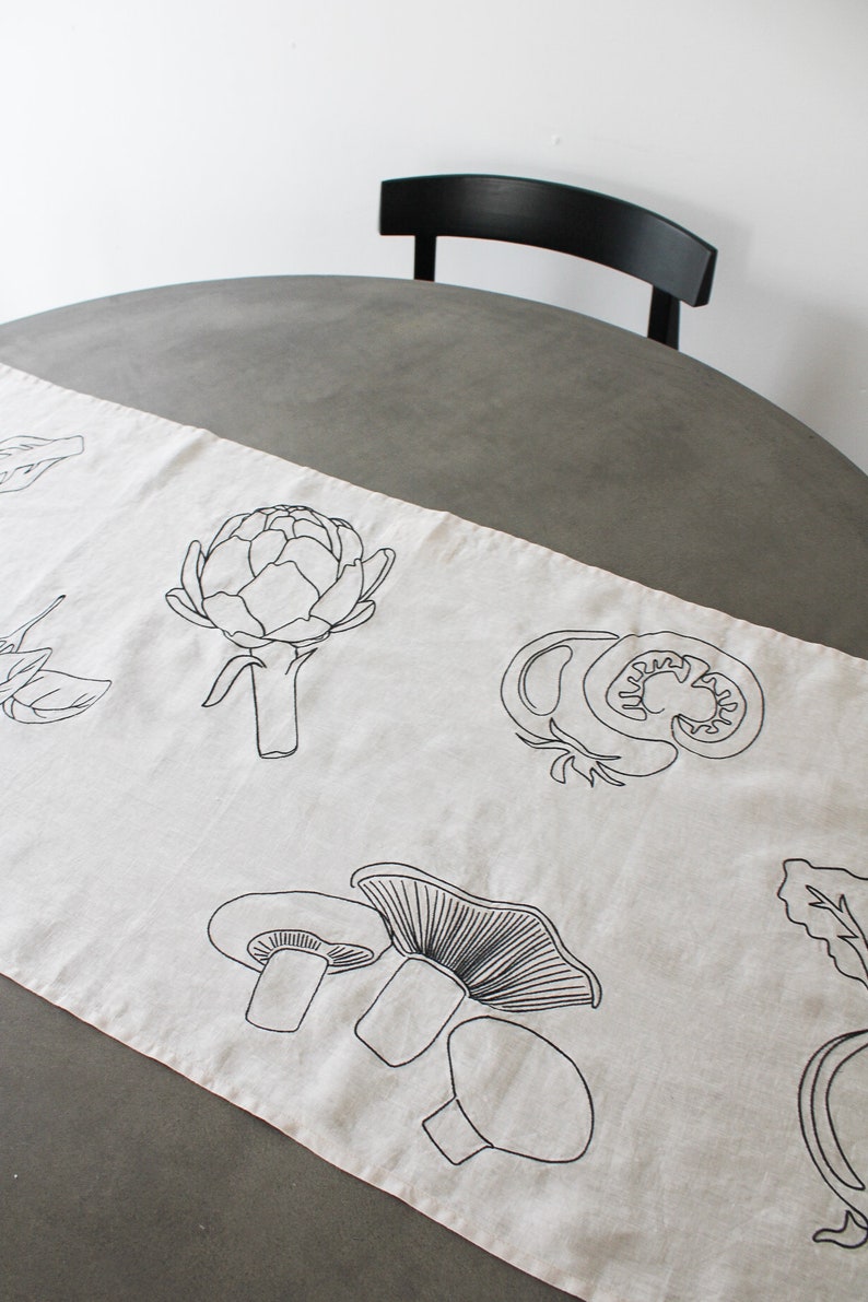 Runner Da Tavolo In Lino Beige 30x140 Cm - Decorazione Stile Fattoria Per Matrimoni E Feste