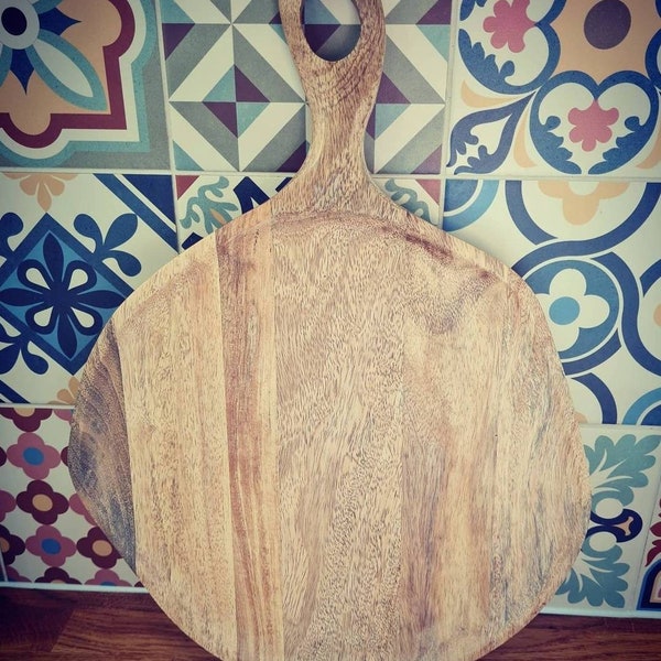 Large Irregular Mango Wood Serving Tray