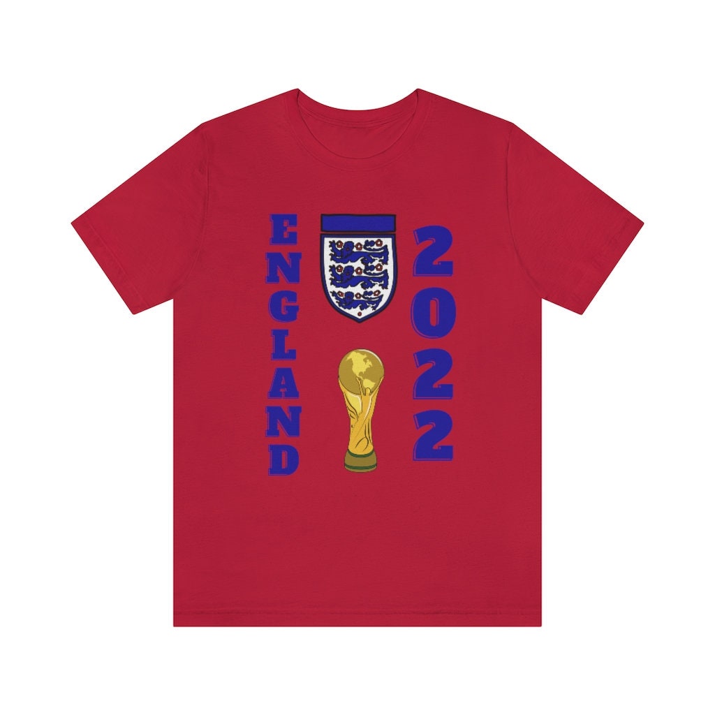 England World Cup Football 2022 T-shirt - Unisex Jersey Short Sleeve ...