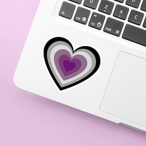 ace pride heart sticker