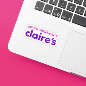 getting a lobotomy at claire&#39;s sticker