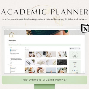 Student Notion Template, College Notion Template, Assignment Tracker for School, Notion Planner for Students, Notion Template for College