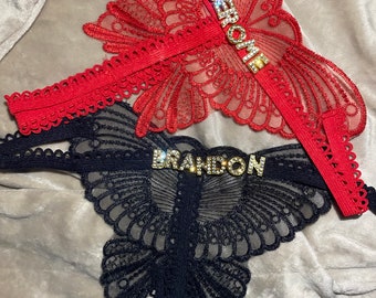 lace charm custom thong panty, gift