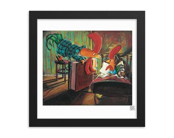Interrupting Chicken &quot;You Interrupted!&quot; Framed Poster