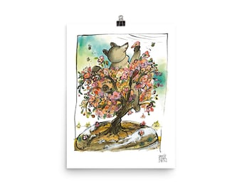 Honey "Tree Blossoms" Poster (unframed)