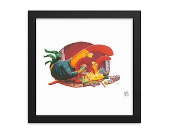 Interrupting Chicken "After School" Framed Poster