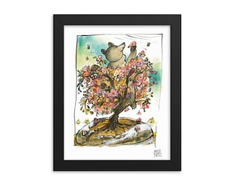 Honey "Tree Blossoms" Framed poster