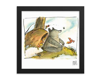 Honey "First Bee of Spring" Framed Poster