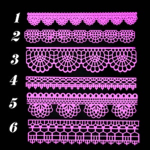 Papel Picado Mini Decorative Paper, Day of the Dead Miniature Lace, Ofrenda Cut Outs, Dia de los Muertos, Mexican Banner, Card Scrapbooking