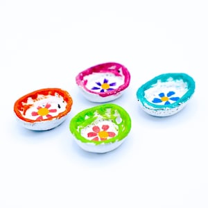 Miniature Bowl De Barro, Clay Ceramic Dishes, Flower Kitchenware, Traditional Altar Mexican, Sculpture Art Kitchen, Fiesta Decor Dishes