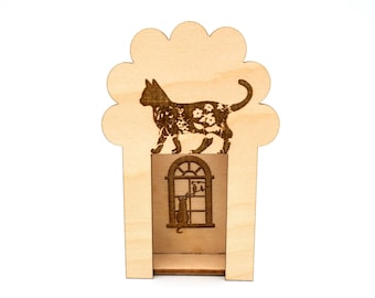 Pet Day of the Dead Altar, Shrine Nicho, Ofrenda, Cat Memorial, Kitten Shrine, Traditional Mexican, Altar, Retablo, Dia de los Muertos, Paws