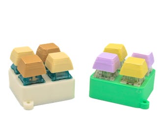Juguete táctil con interruptor de 4 teclas, teclado mecánico, decoración de escritorio para aliviar el estrés