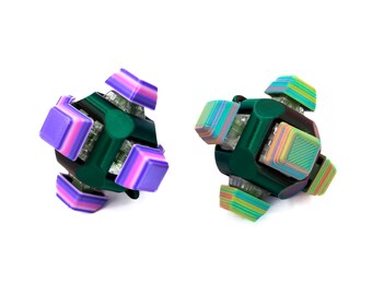 Juguete antiestrés con teclado mecánico de 6 teclas, llavero táctil con clicker