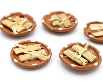 Mini Plato de Tamal Miniatura Altar Comida Dia De Los Muerto Decoración, Comida Mexicana, Día de Muertos, Ofrenda Nicho Fiesta, Taco Tamale Mexicano