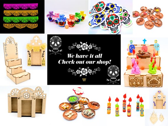 CHUNNIN 12PCS Mexican Fiesta Paper Bags – Colorful Papel Picado Treat Bags For Cinco De Mayo, Day Of The Dead Party Favors