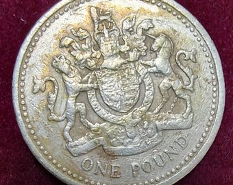 その他 Queen Elizabeth 1983 Queen Elizabeth II One Pound coin - ERROR on Side Coin