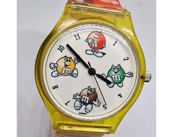 1994 Vintage Engraved M&M Quartz Watch - Etsy Canada display picture 1