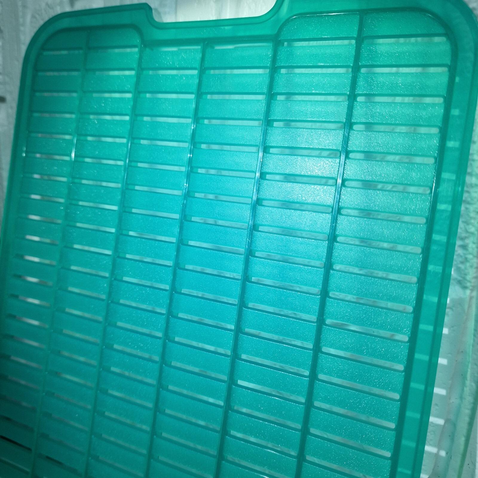 Vintage Tupperware Teal Drip Tray Rack 1892B-2 | Retro Plastic Drying ...