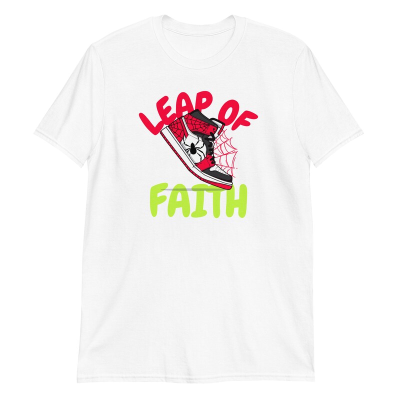Leap of Faith Spiderman Shoe Inspired Design - Unisex T-Shirt