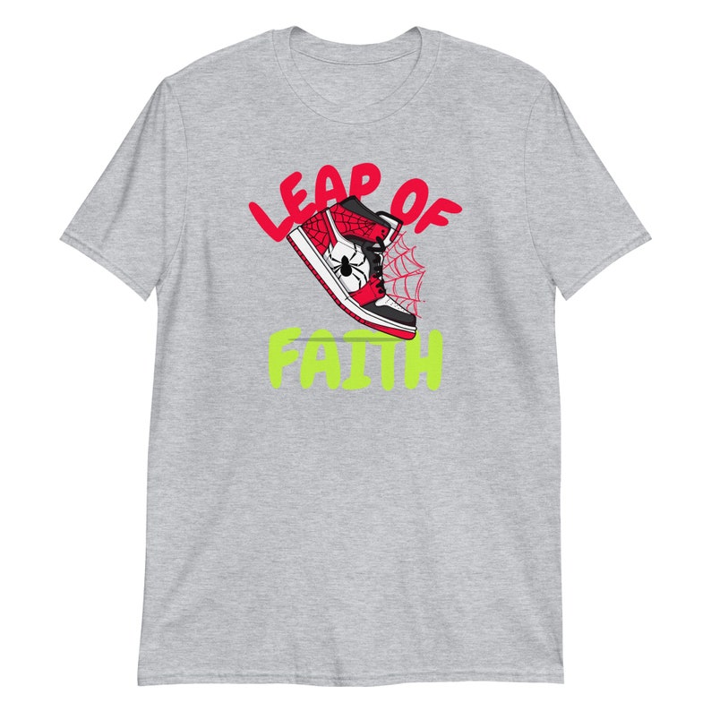 Leap of Faith Spiderman Shoe Inspired Design - Unisex T-Shirt