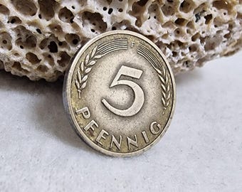 ヴィンテージ 50 ペニヒ ドイツ コイン: 1949 ～ 1950 年、ドイツ