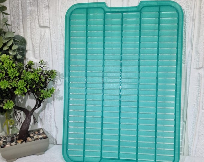 Vintage Tupperware Teal Drip Tray Rack 1892B-2 | Retro Plastic Drying ...