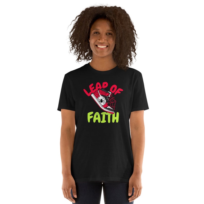 Leap of Faith Spiderman Shoe Inspired Design - Unisex T-Shirt