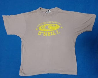 Rare Vintage O’Neill T-Shirt Surf Skate California Santa Cruz Logo Tee Size S