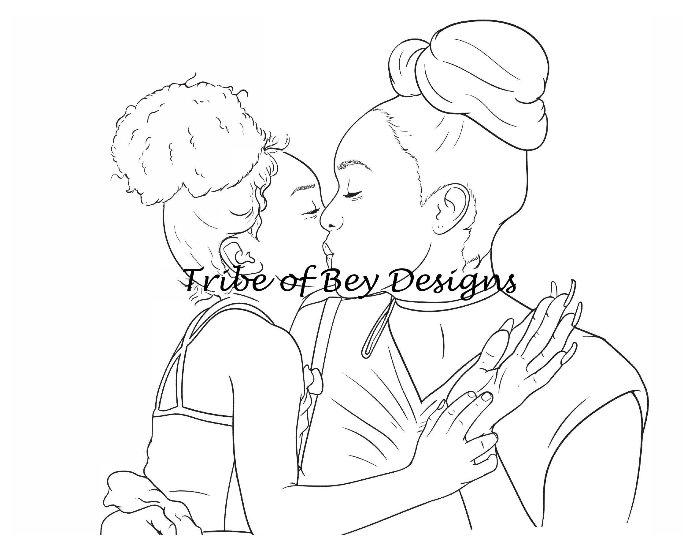 Coloring Pages Of Mother And Daughter