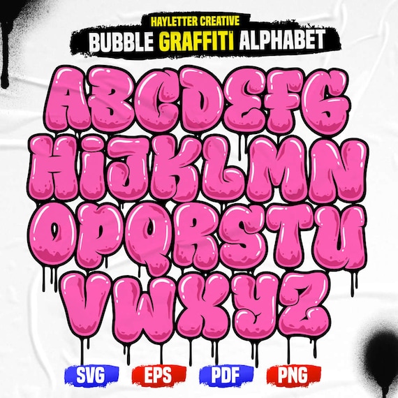 Drip bubble hotsell letters