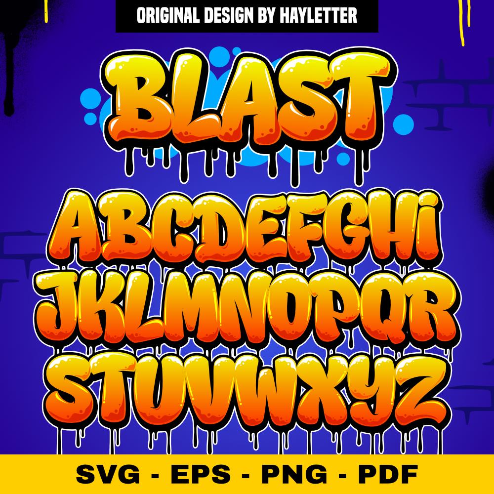 趣味 Graffiti alphabet Blast Street Graffiti Alphabet, Graffiti Letters, Dripping
