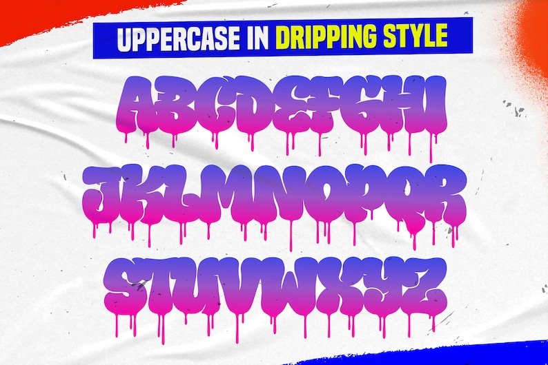 Graffiti Font Krazr Bubble Font, Procreate Font, Cricut Fonts, Drips