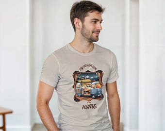 Mein anderes Auto ist mein Zuhause lustiges Van Life T-Shirt - Minimalistisches Nomaden-T-Shirt