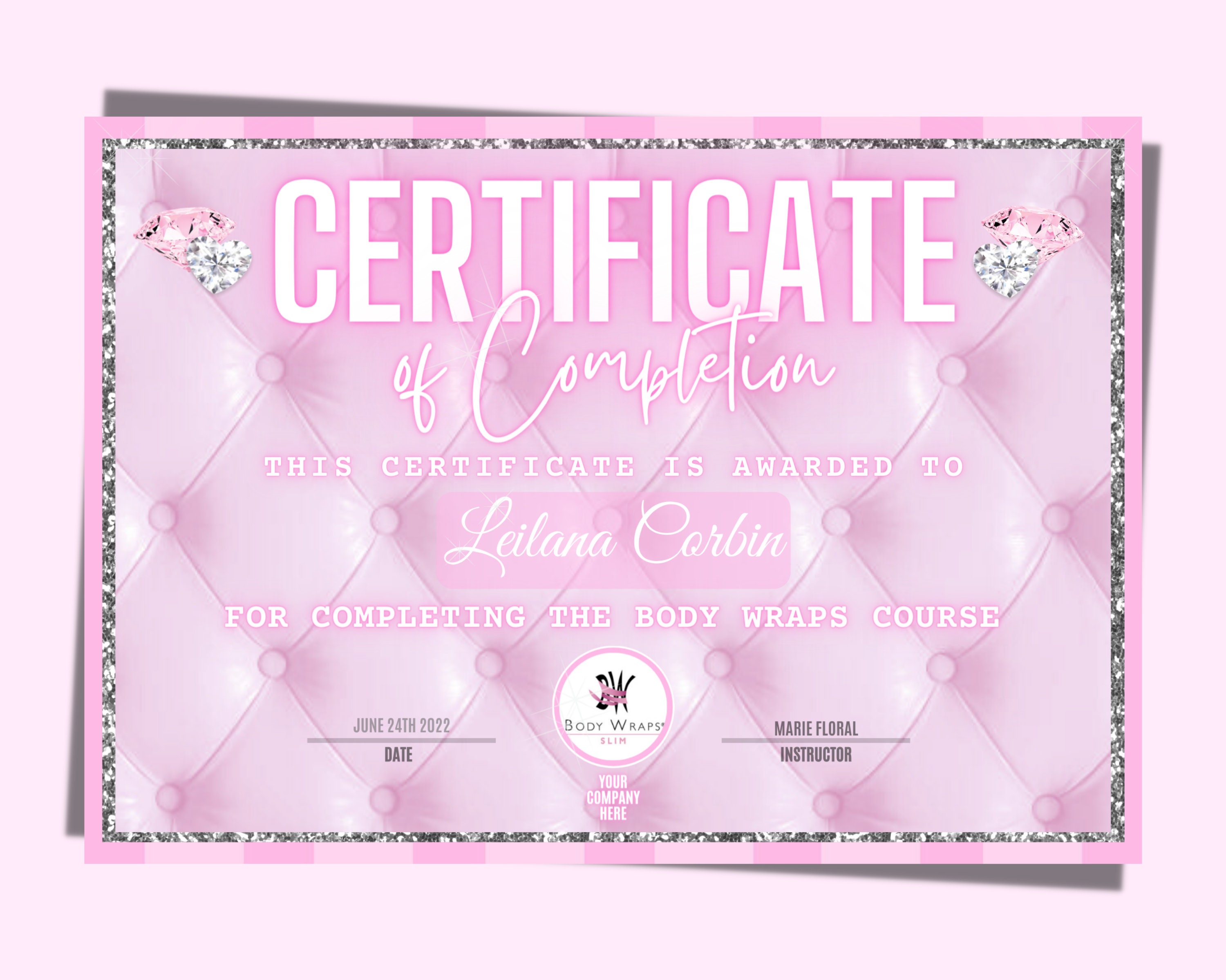 Body Wraps Certificate Training Manual Pack Body Wraps Etsy