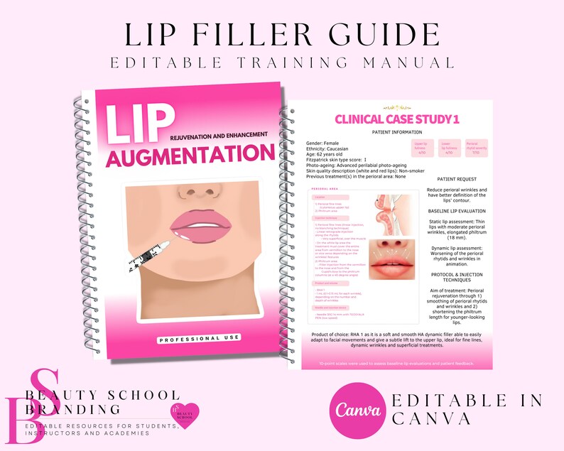 Lip Fillers Lip Filler Training Manual Lip Injections - Etsy