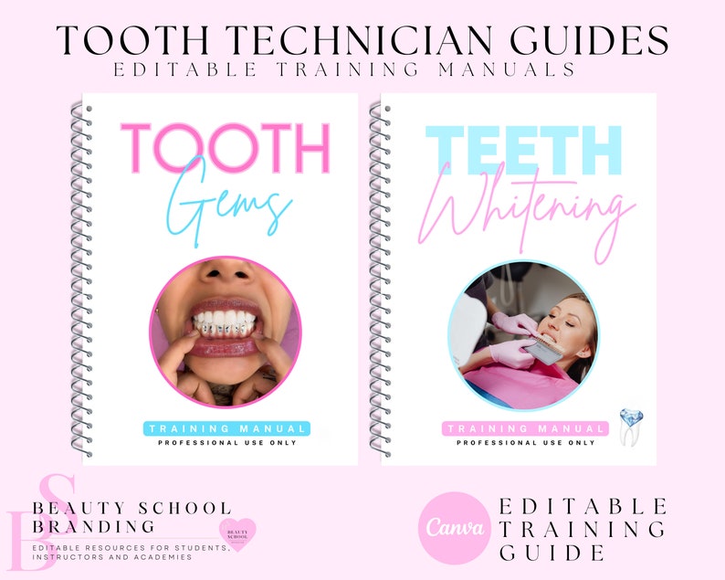 Teeth Training Manuals, Tooth Gems, Teeth Whitening, Training Guides